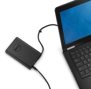 Batería Portátil, PowerBank Dell 12000Mah para Laptop, Tableta 2X USB Negro  - Digitalife eShop