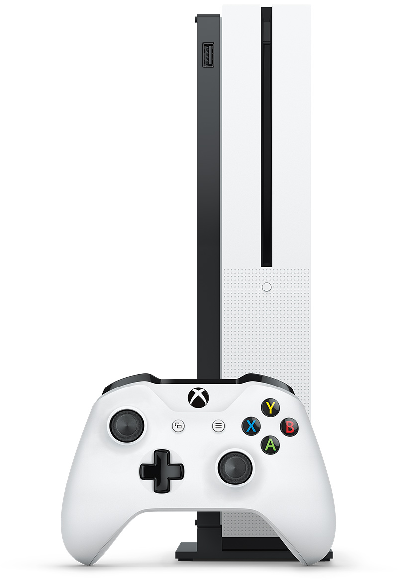 Restored Microsoft Xbox One S 1TB Console, White (Refurbished