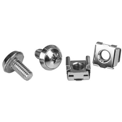 Mount server, telecom and A/V equipment with these high quality mounting screws and nuts