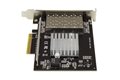 slide 3 of 4, zoom in, add four 10 gigabit fiber ethernet ports to your server or workstation, using the sfp+ transceiver of your choice