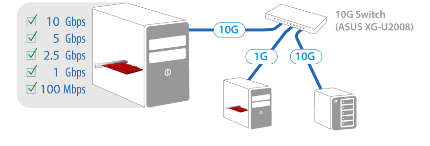 ASUS XG-C100C V2 Netzwerkadapter