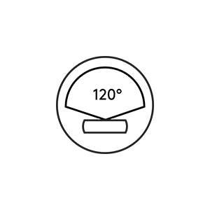 Super-wide 120° field of view