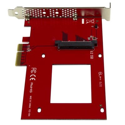 StarTech.com M2E4SFF8643 U.2 to M.2 Adapter for U.2 NVMe SSD, PCIe x4 –  Network Hardwares