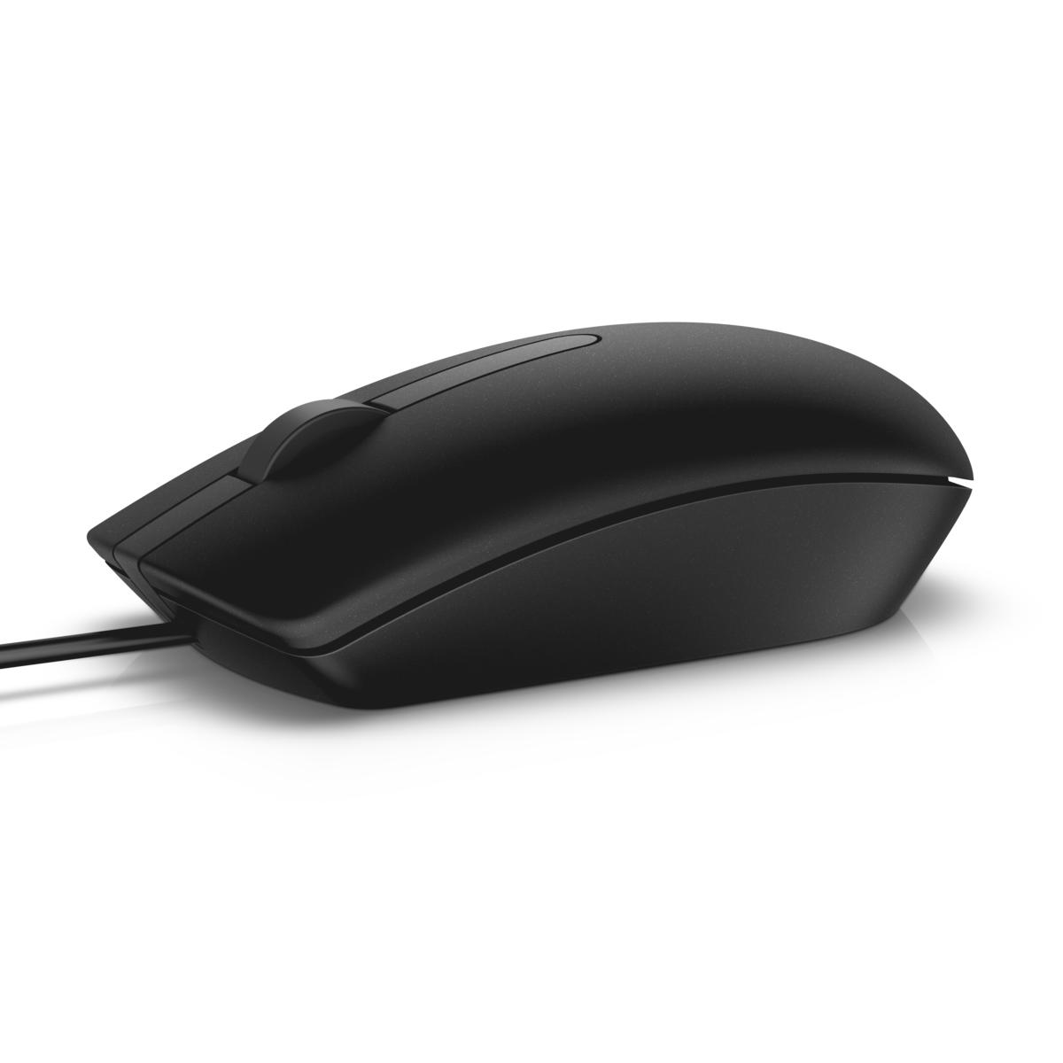 Dell Wired USB Optical Mouse MS116, Black (MS116-BK)