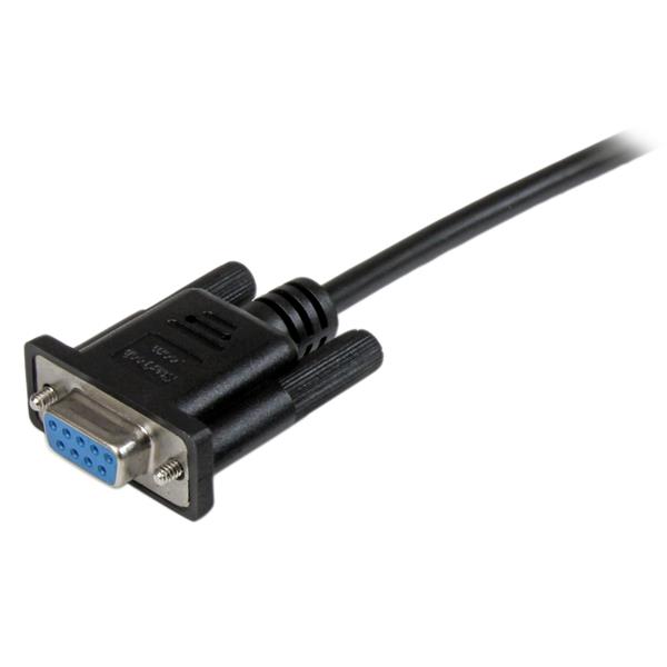 2 m, noir DTECH Câble série DB9 RS232 femelle vers femelle câble nullmodem croisé TX/RX pour communication de données 