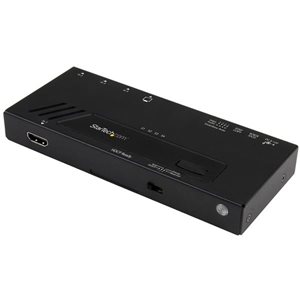 Switch between four HDMI sources on a single HDMI display, with 4K video resolution and fast switching for minimal disruption