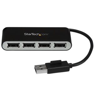 Add four USB 2.0 ports to your computer, using this cost-effective, compact USB hub