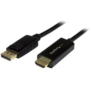 Eliminate clutter by connecting your DP computer directly to an HDMI display, using this 5-meter cable