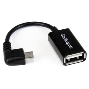Connectez votre tablette ou smartphone compatible USB OTG à vos périphériques USB 2.0 (clés, souris ou clavier USB, etc.)