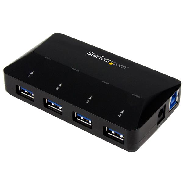 folie 1 von 5, vergrößern, fügen sie ihrem computer vier usb 3.0-ports hinzu, plus schnellladung für mobilgeräte