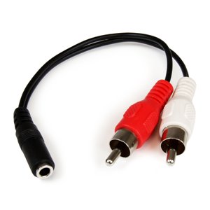 Connect your computer or audio device (iPod®, MP3 Player, etc.) to a stereo with standard RCA cables