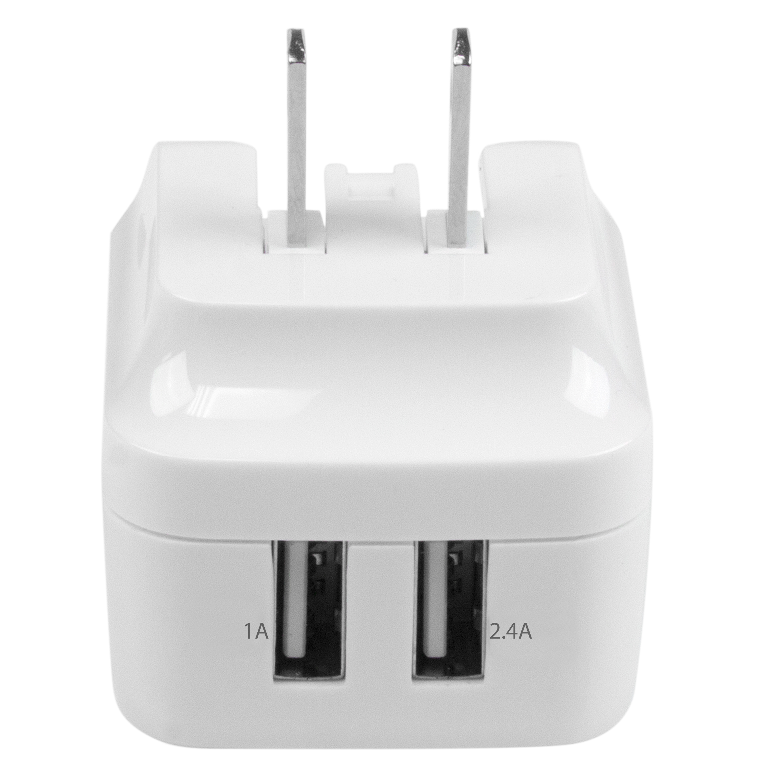 4-Port USB Charging Station - 48W/9.6A - USB Adapters (USB 2.0), Cables