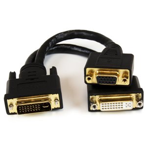 Cost-effective replacement for your Wyse 920302-02L splitter cable - Connect a DVI-D and VGA monitor simultaneously to your Wyse terminal