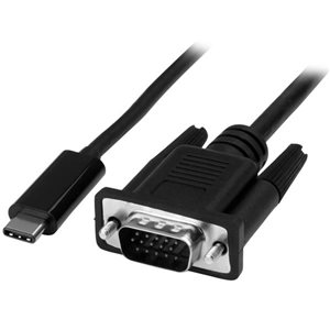Eliminate clutter by connecting your USB Type-C computer directly to a VGA display without additional adapters