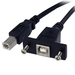 Pour des solutions de périphérique USB personnalisées; permet de monter une connexion USB sur un panneau facilement accessible et sécuritaire