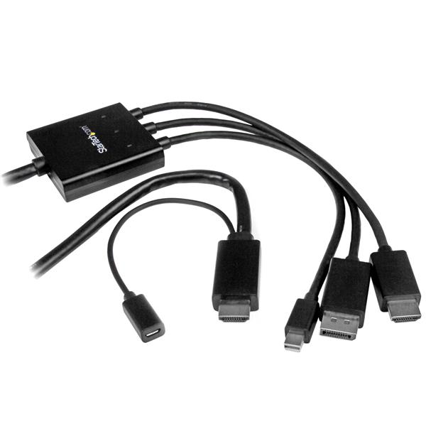 folie 1 von 6, vergrößern, schließen sie ihren hdmi-, displayport- oder mini displayport-laptop an ein hdmi-display oder -projektor an