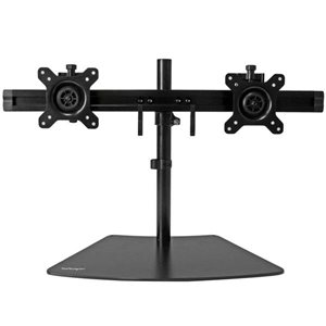 Sparen Sie Platz, indem Sie zwei LCD- oder LED-Monitore von bis zu 24 Zoll an einer einzigen Low Profile-Basis montieren