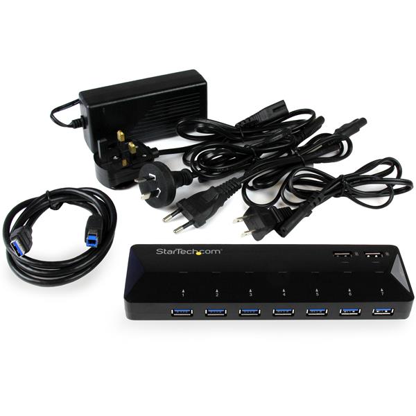 folie 1 von 4, vergrößern, fügen sie einem computer sieben usb 3.0-anschlüsse und zwei schnellladeanschlüsse hinzu