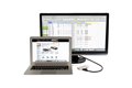 folie 5 von 6, vergrößern, schließen sie einen mini displayport-fähigen pc oder mac® an ein hdmi-, vga- oder dvi-display an
