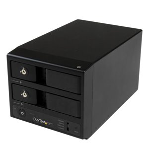 Achieve greater drive capacity or secure data redundancy with a built-in hardware RAID controller