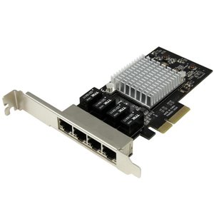 Ajoutez quatre ports Gigabit Ethernet à un client, serveur ou poste de travail via un slot PCI Express unique