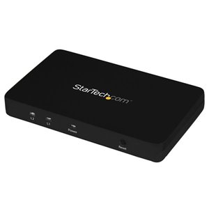 StarTech.com Repartiteur video HDMI 4k a 4 ports - Splitter HDMI 1 x 4 avec  boitier en aluminium - 4k @ 30Hz (ST124HD4K)