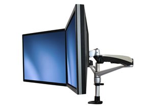Konfiguration mit zwei Monitoren nebeneinander oder übereinander