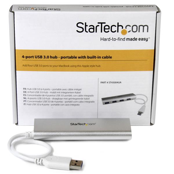 StarTech.com Hub USB 3.0 à 4 ports - Alimentation externe - Concentrateur  USB 3.1 Gen 1 (5 Gbps) - 3x USB-A et 1x USB-C (HB30A3A1CSFS)