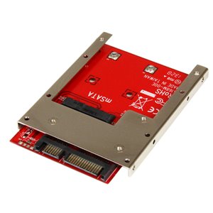 Permette di convertire un SSD mSATA in un SSD a giorno da 6 Gbps SATA 2,5" da 7 mm