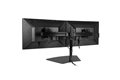 folie 6 von 7, vergrößern, sparen sie platz, indem sie zwei lcd- oder led-monitore von bis zu 24 zoll an einer einzigen low profile-basis montieren