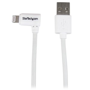  StarTech.com 1m (3ft) White Apple 8-pin Lightning Connector to  USB Cable for iPhone / iPod / iPad - Charge and Sync Cable - 1 meter  (USBLT1MW) : Electronics