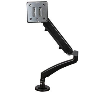 Mount up to a 26" LCD or LED monitor to a desk, with extension, tilt, pan, swivel and pivot adjustments