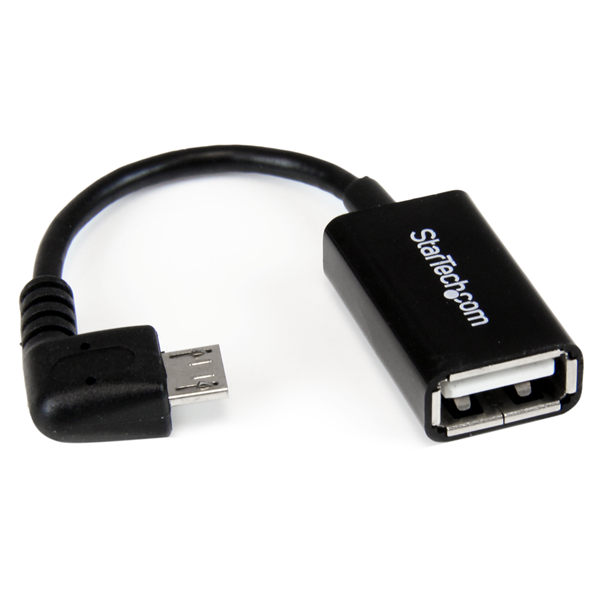 StarTech.com 0.5m 20in Micro-USB Extension Cable - M/F - Micro USB Male to  Micro USB Female Cable (USBUBEXT50CM), Black