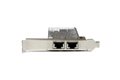 slide 2 of 4, zoom in, add two 10 gigabit ethernet ports (10gbps) to a client, server or workstation through one pci express slot