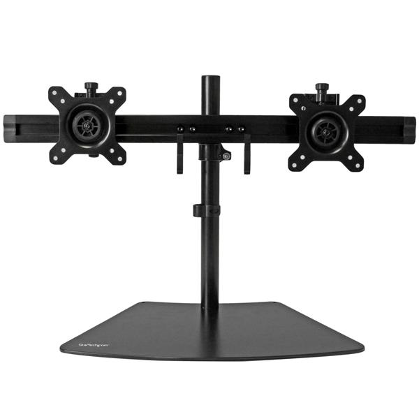 folie 1 von 7, vergrößern, sparen sie platz, indem sie zwei lcd- oder led-monitore von bis zu 24 zoll an einer einzigen low profile-basis montieren