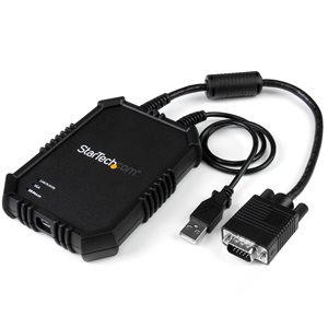 Use this USB crash-cart adapter to turn your laptop into a portable KVM console for accessing servers, ATMs and kiosks with file transfer and video capture