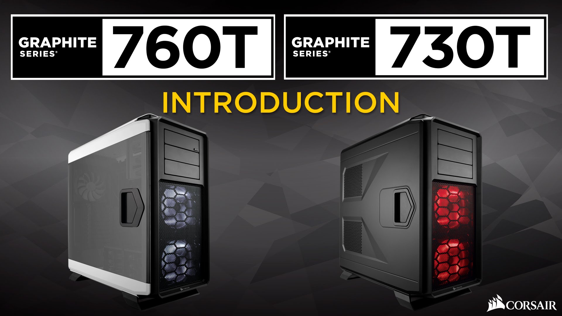 diapositiva 1 de 11, mostrar imagen más grande, presentación de las carcasas para PC de torre completa Graphite Series 730t y Graphite Series 760t