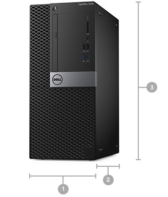 DELL Desktop Computer OptiPlex 7050 (TMXP3) Intel Core i7-7700 8GB