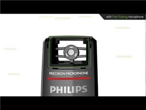 Free floating, decoupled microphone for precise recording