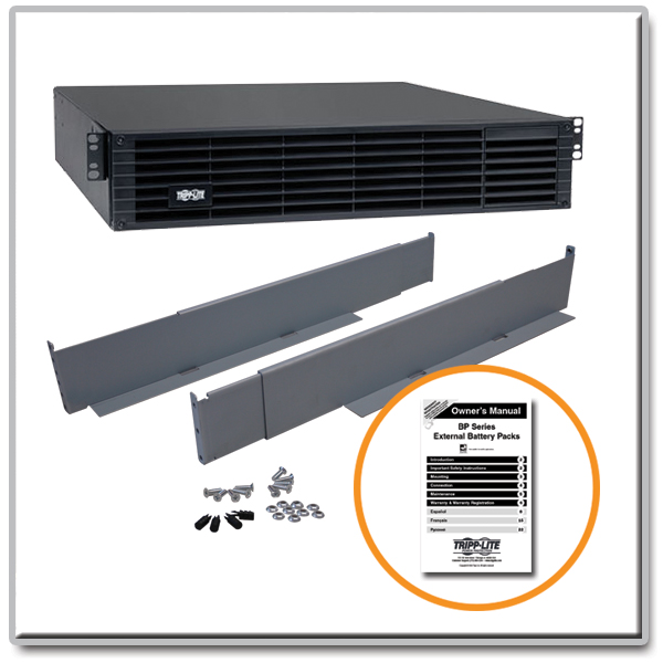 Tripp Lite 192V 2U Rackmount External Battery Pack for select UPS ...