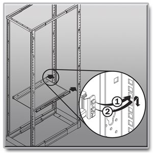 Tripp Lite SmartRack Sliding Steel Rack Shelf - 1U, Vented, 28.3 in. Deep,  Holds up to 50 lb. (23 kg) - rack sliding