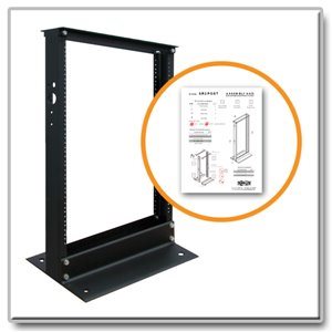 Tripp Lite 13U 2-Post Open Frame Rack Server Cabinet Threaded Holes ...