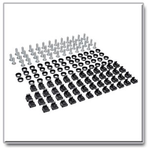 Attach Rackmount Equipment to Square-Hole Rackmount Rails