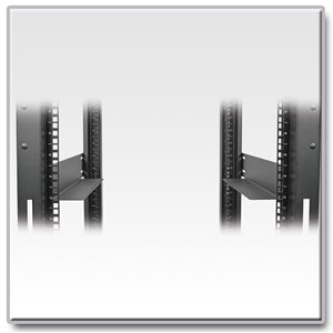 Side-Mount 4-Post Rackmount Rail Kit Leaves Front and Rear Mounting Holes Free for Equipment