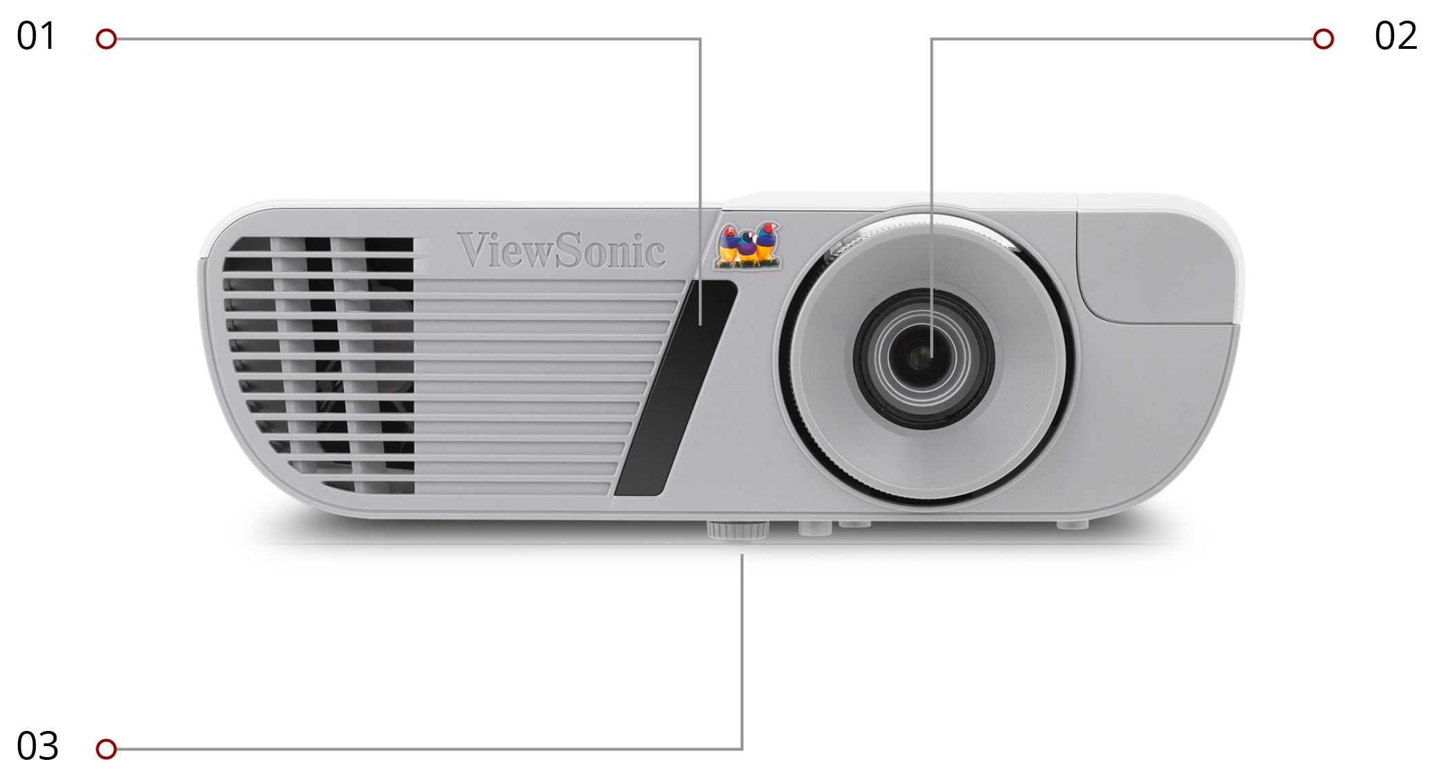 3200 ANSI Lumens DLP Projector 3D HD HDMI 1080p for Home Theater Cinema