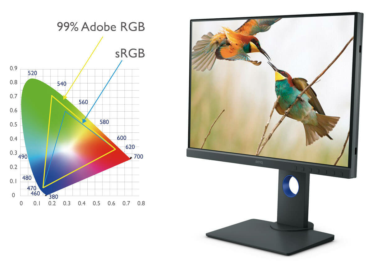 PhotoVue Photographer Professional Monitor with 24 inch, FHD 1080p, Adobe RGB |SW240