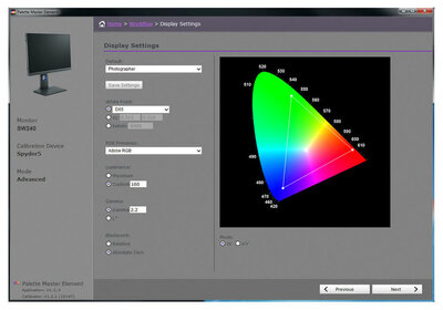 Palette Master Element Calibration Software