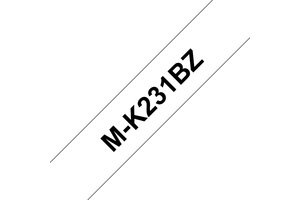 Brother M-K231 Schriftband – schwarz auf weiß