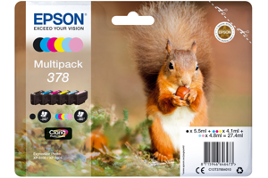 Multipack 6-colours 378 Claria Photo HD Ink