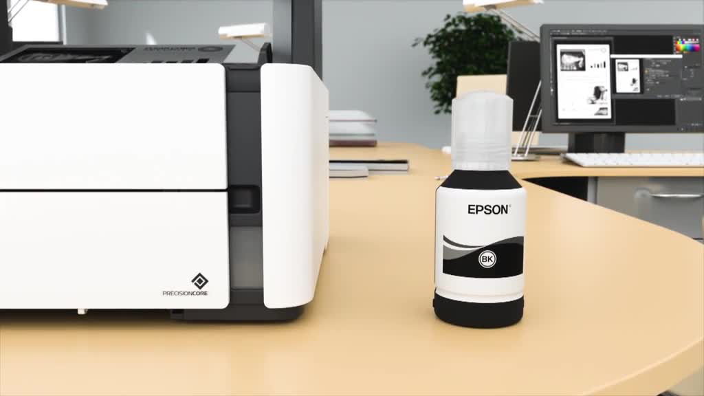 Epson - EcoTank ET-M1120 - Imprimante, jet d'encre, noir et blanc, A4, 15  ppm